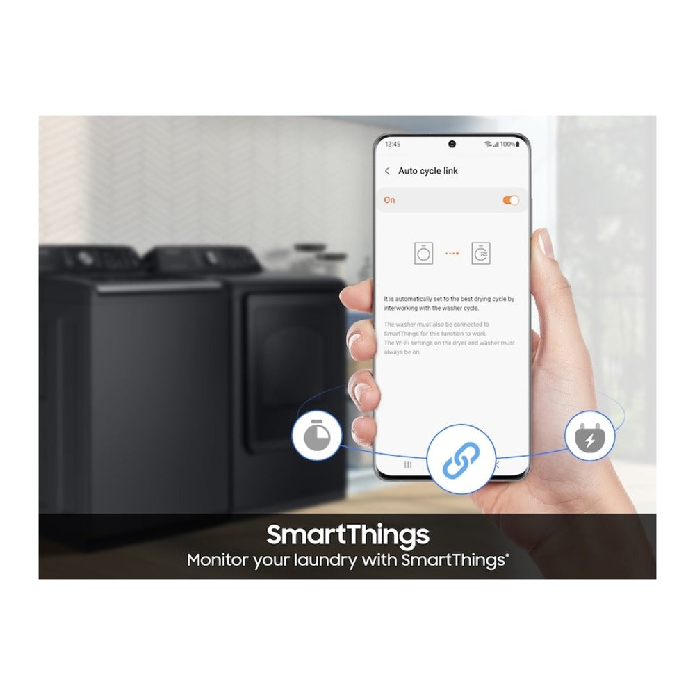 Samsung Top Load Gas Dryer Wi-Fi & SmartThings  Sensor Dry  7.4 cu.ft.