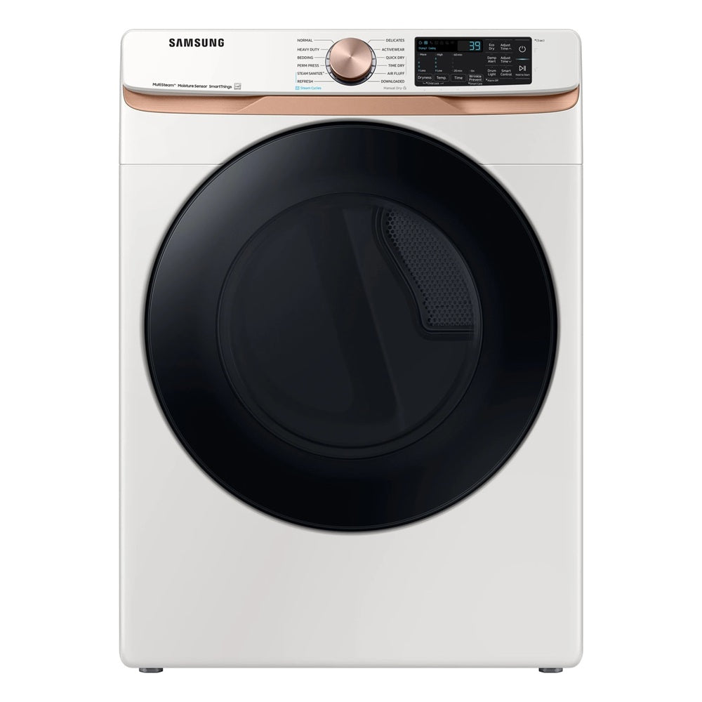 Samsung 7.5 cu. ft. Smart Gas Dryer with Steam Sanitize+ and Sensor Dry in Ivory