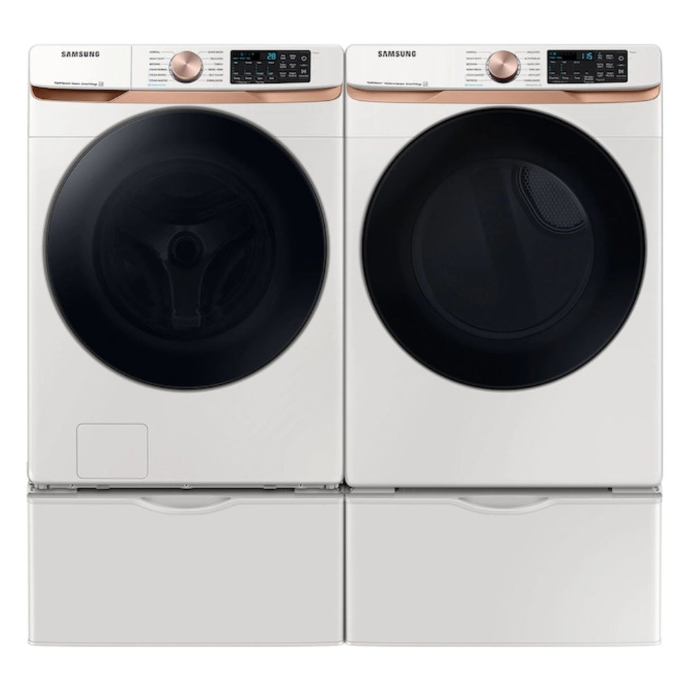 Samsung 7.5 cu. ft. Smart Gas Dryer with Steam Sanitize+ and Sensor Dry in Ivory