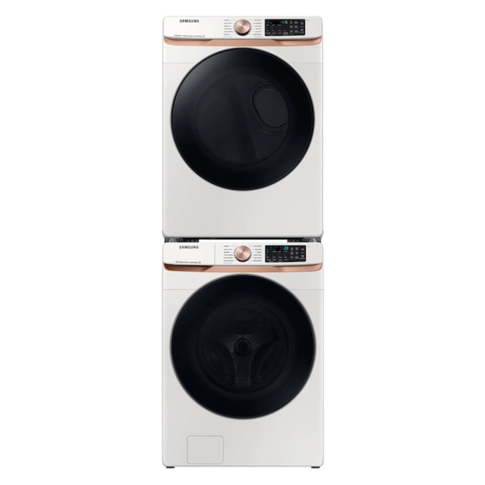 Samsung 7.5 cu. ft. Smart Gas Dryer with Steam Sanitize+ and Sensor Dry in Ivory