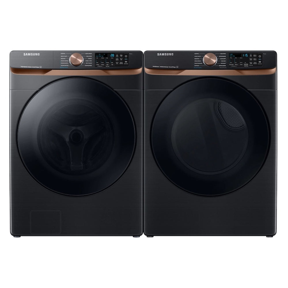 Samsung 7.5 cu. ft. Smart Gas Dryer with Steam Sanitize+ and Sensor Dry in Brushed Black