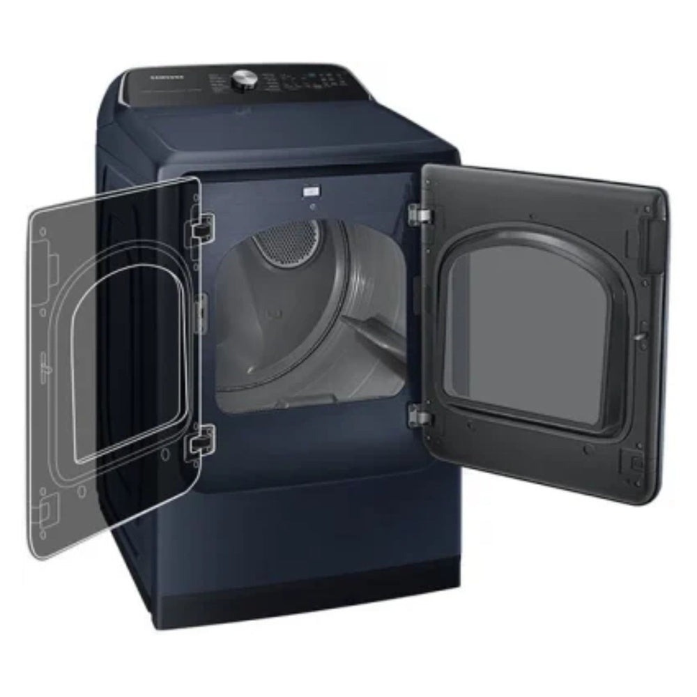 Samsung 7.4 cu. ft. Smart Gas Dryer with Pet Care Dry and Steam Sanitize+ in Brushed Nav