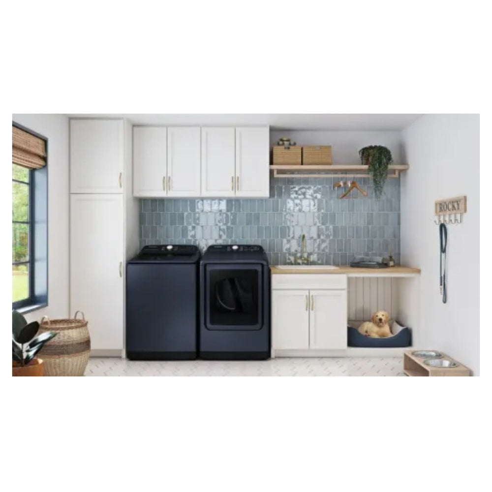 Samsung 7.4 cu. ft. Smart Gas Dryer with Pet Care Dry and Steam Sanitize+ in Brushed Nav