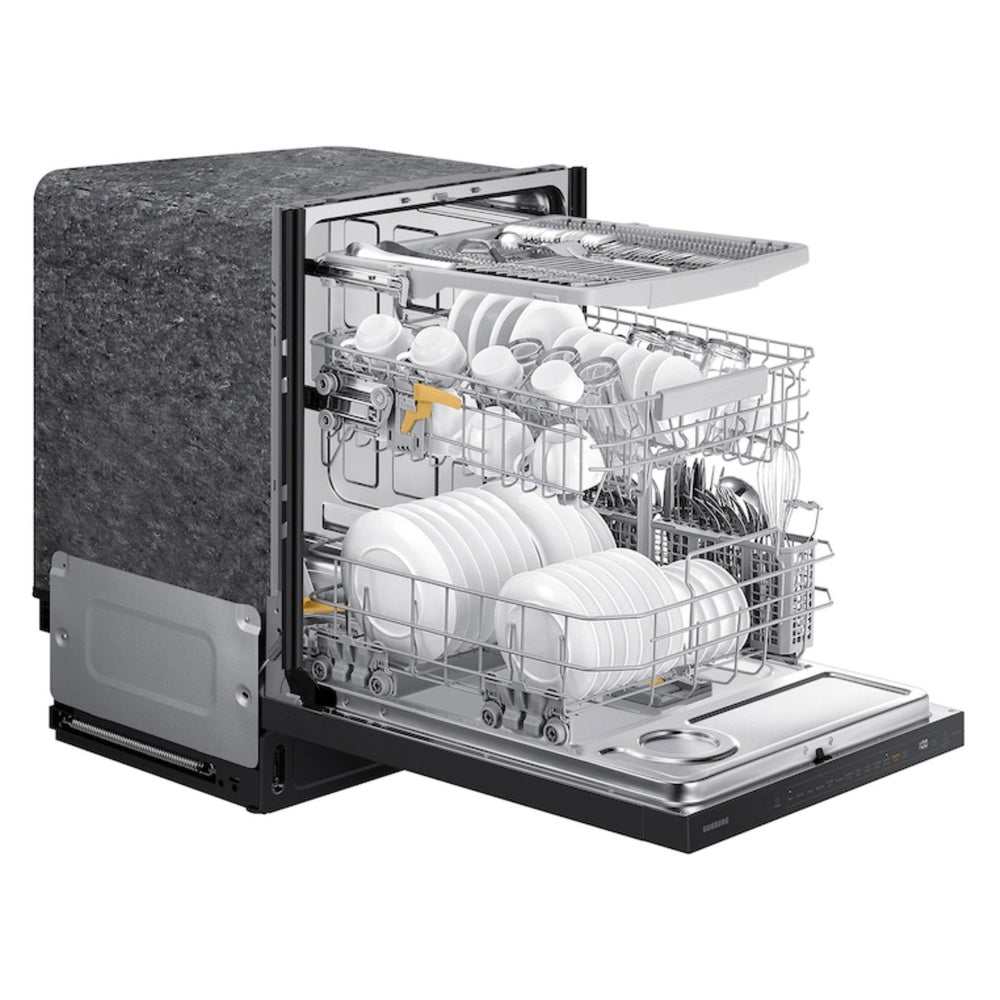 Samsung AutoRelease Smart 42dBA Dishwasher with StormWash+™ and Smart Dry in Black Stain