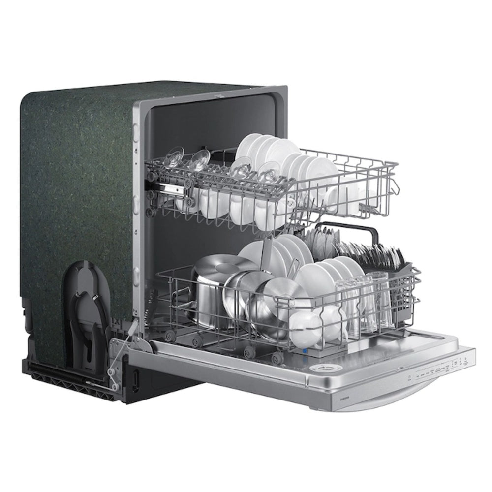 Samsung Dishwasher with Height-Adjustable Rack Fingerprint Resistant  Digital Leak Senso
