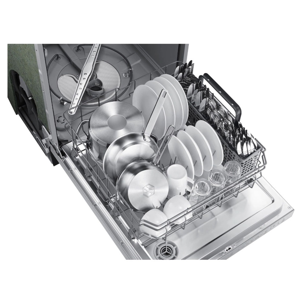 Samsung Dishwasher with Height-Adjustable Rack Fingerprint Resistant  Digital Leak Senso