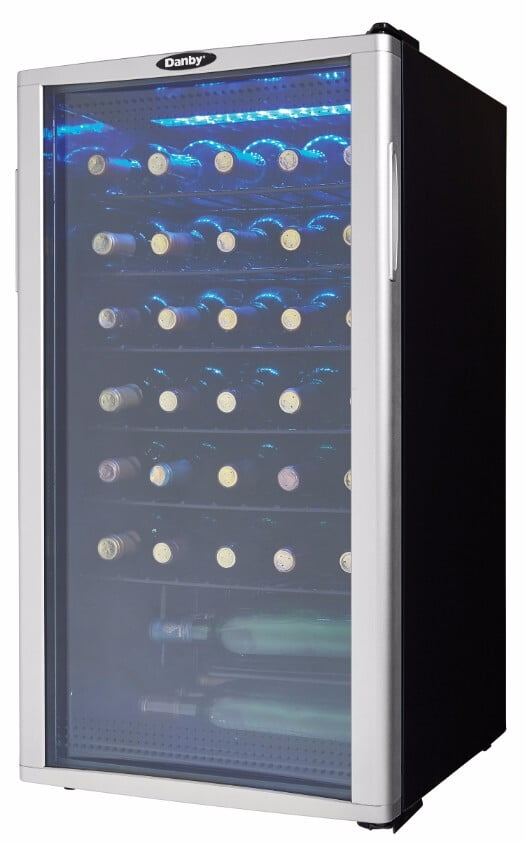 Danby Danby 36 Bottle Free-Standing Wine Cooler in Platinum
