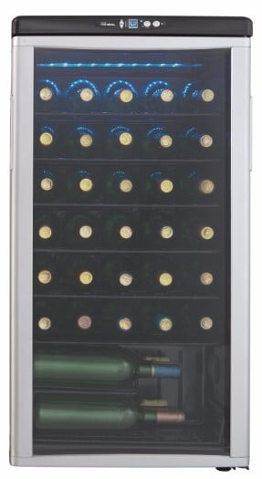 Danby Danby 36 Bottle Free-Standing Wine Cooler in Platinum