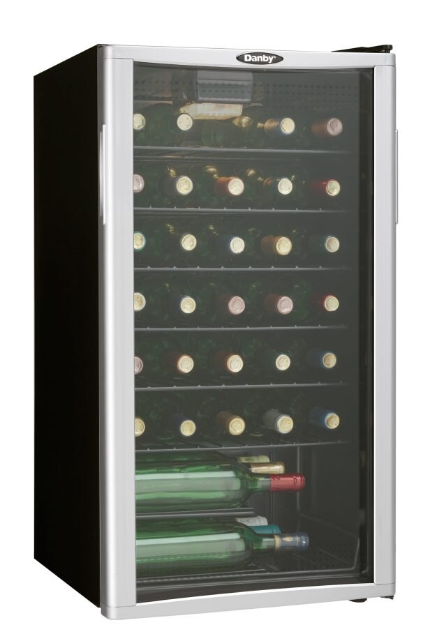 Danby Danby 36 Bottle Free-Standing Wine Cooler in Platinum