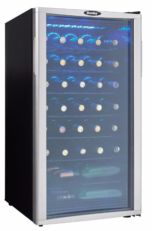 Danby Danby 36 Bottle Free-Standing Wine Cooler in Platinum