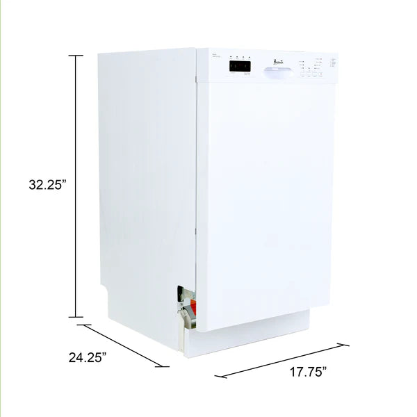 Avanti Avanti 18" Built In Dishwasher - White