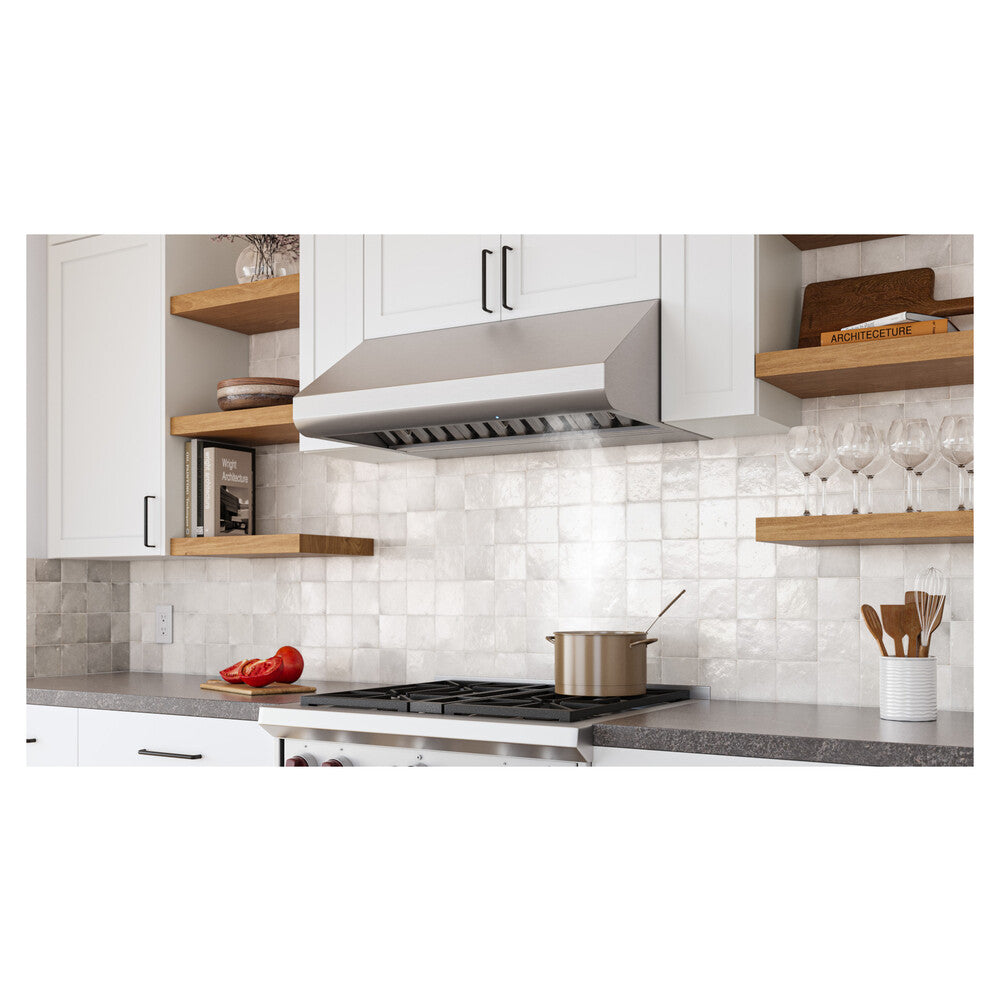 Broan Broan 650 Max Blower CFM, 0.3 Sones 30-Inch Stainless Steel Pro-Style Range Hood