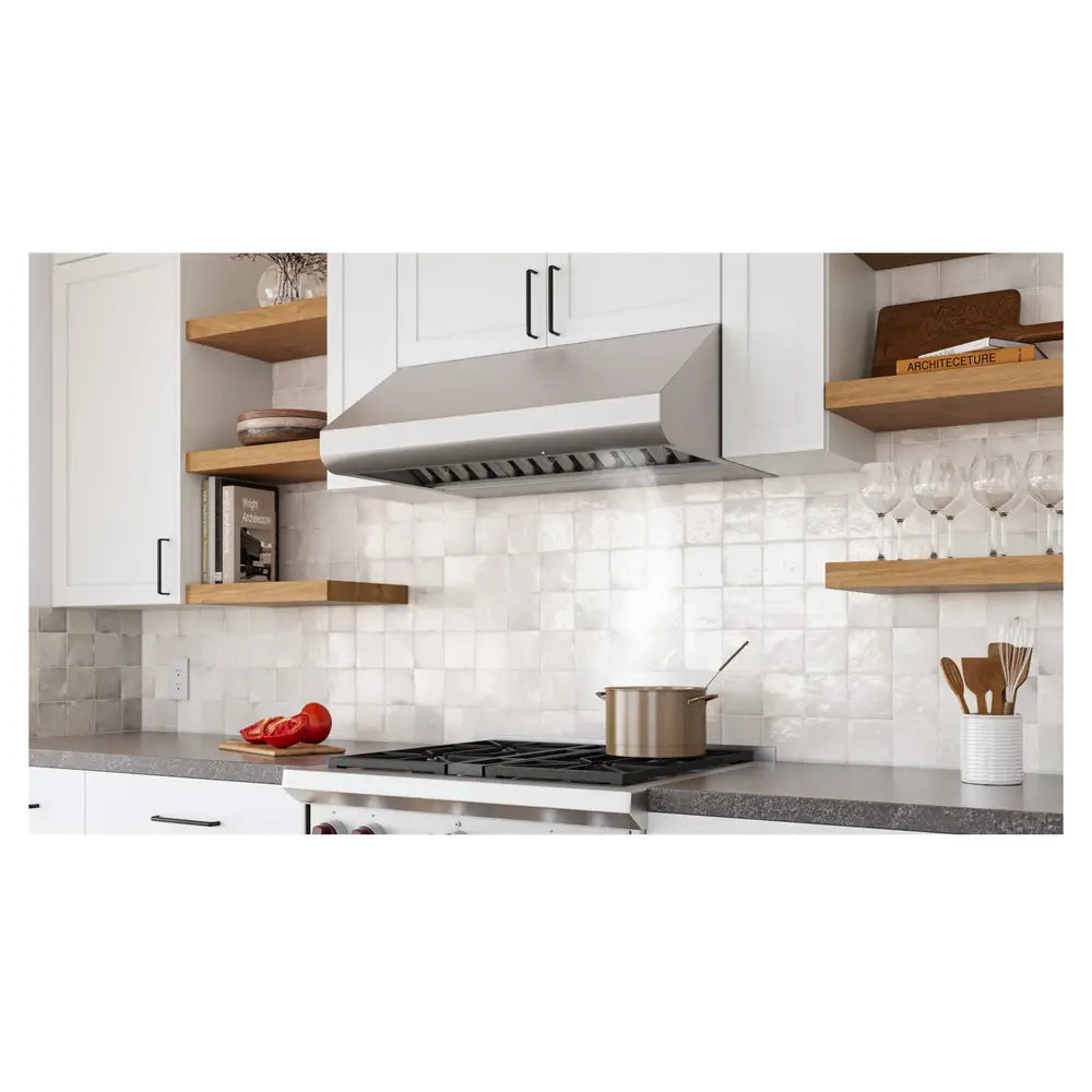 Broan Broan 650 Max Blower CFM, 0.3 Sones 36-Inch Stainless Steel Pro-Style Range Hood