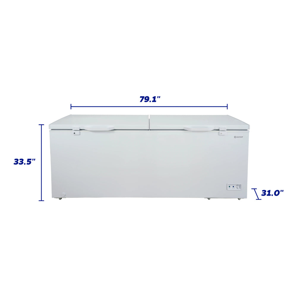 Element Element 21.0 cu. ft. Two Door Chest Freezer - White (ECF21MDCW)