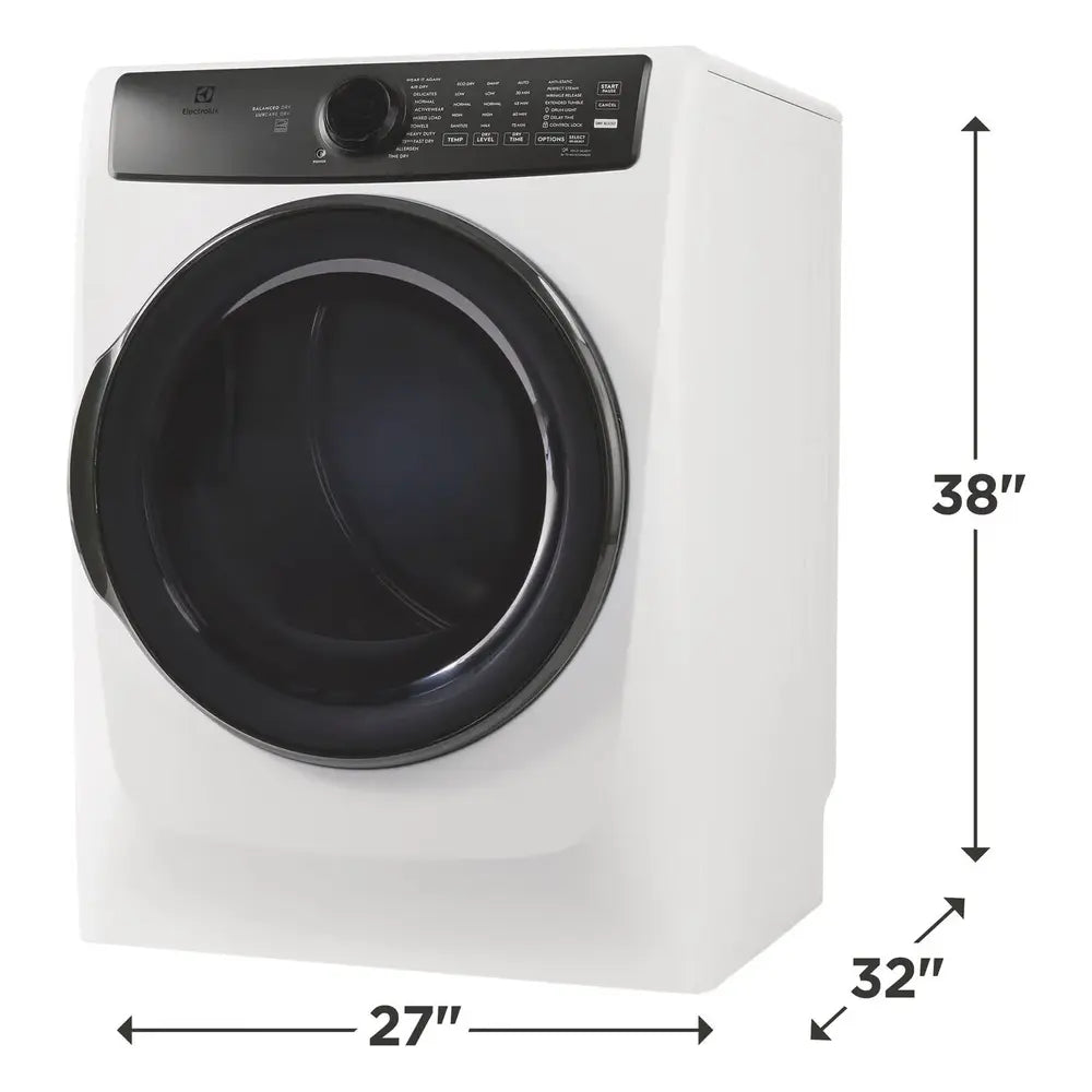 Electrolux Front Load Perfect Steam™ Electric Dryer with Balanced Dry™ and Instant Refresh 