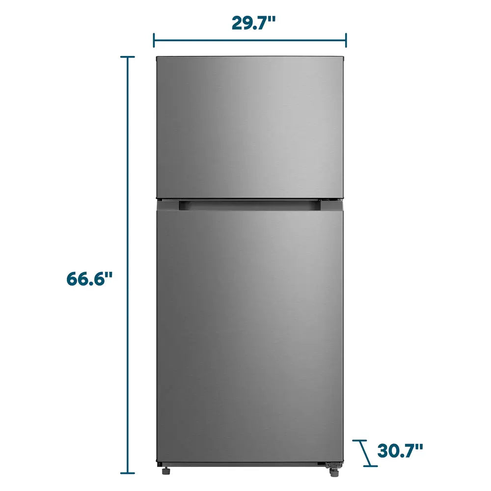 Element Element 18.1 cu. ft. Top Freezer Refrigerator - Stainless Steel, ENERGY STAR