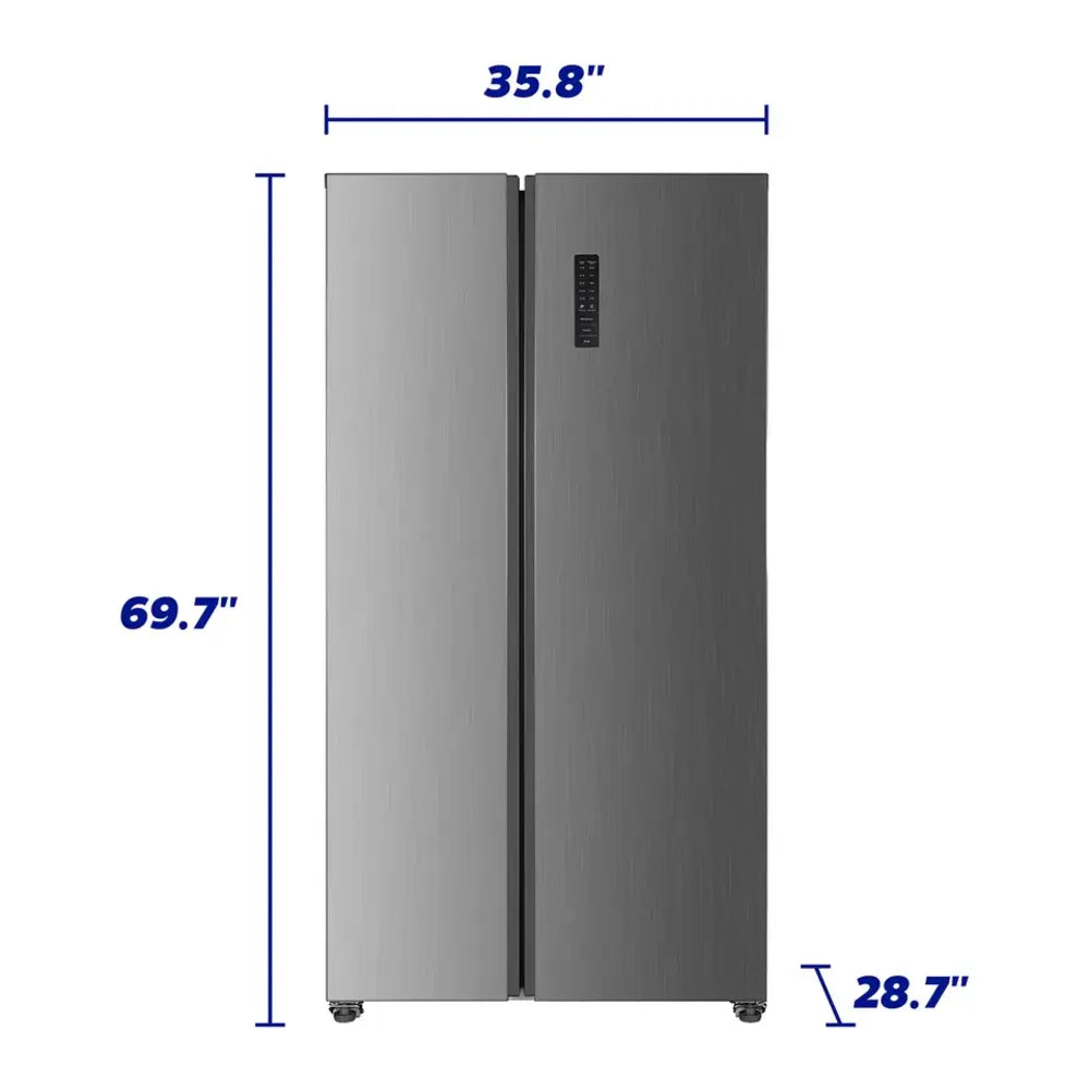 Element Element 21.4 cu. ft. Side-by-Side Refrigerator - Stainless Steel