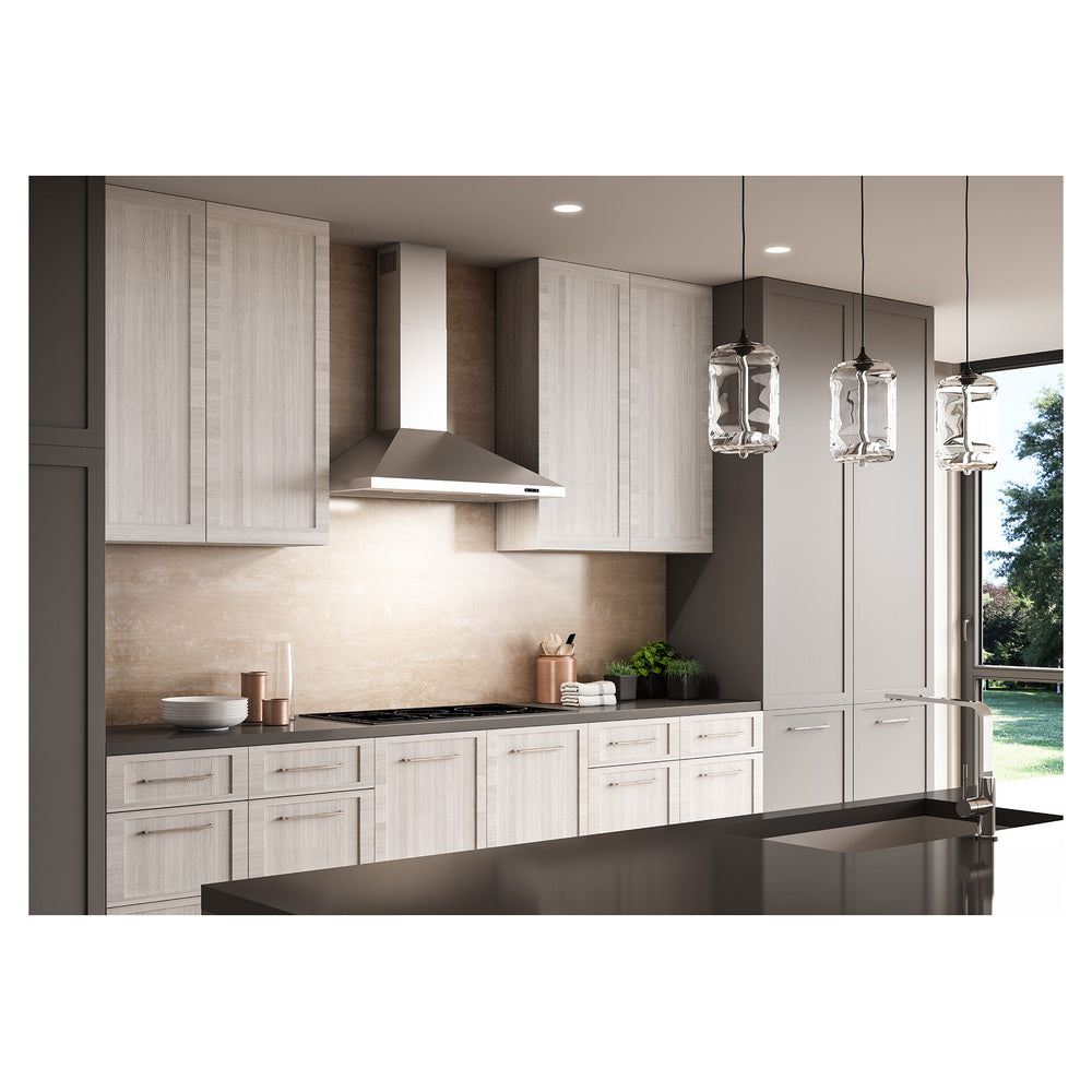 Broan Broan® Elite EW48 Series 30-Inch Pyramidal Chimney Range Hood, 460 Max Blower CF