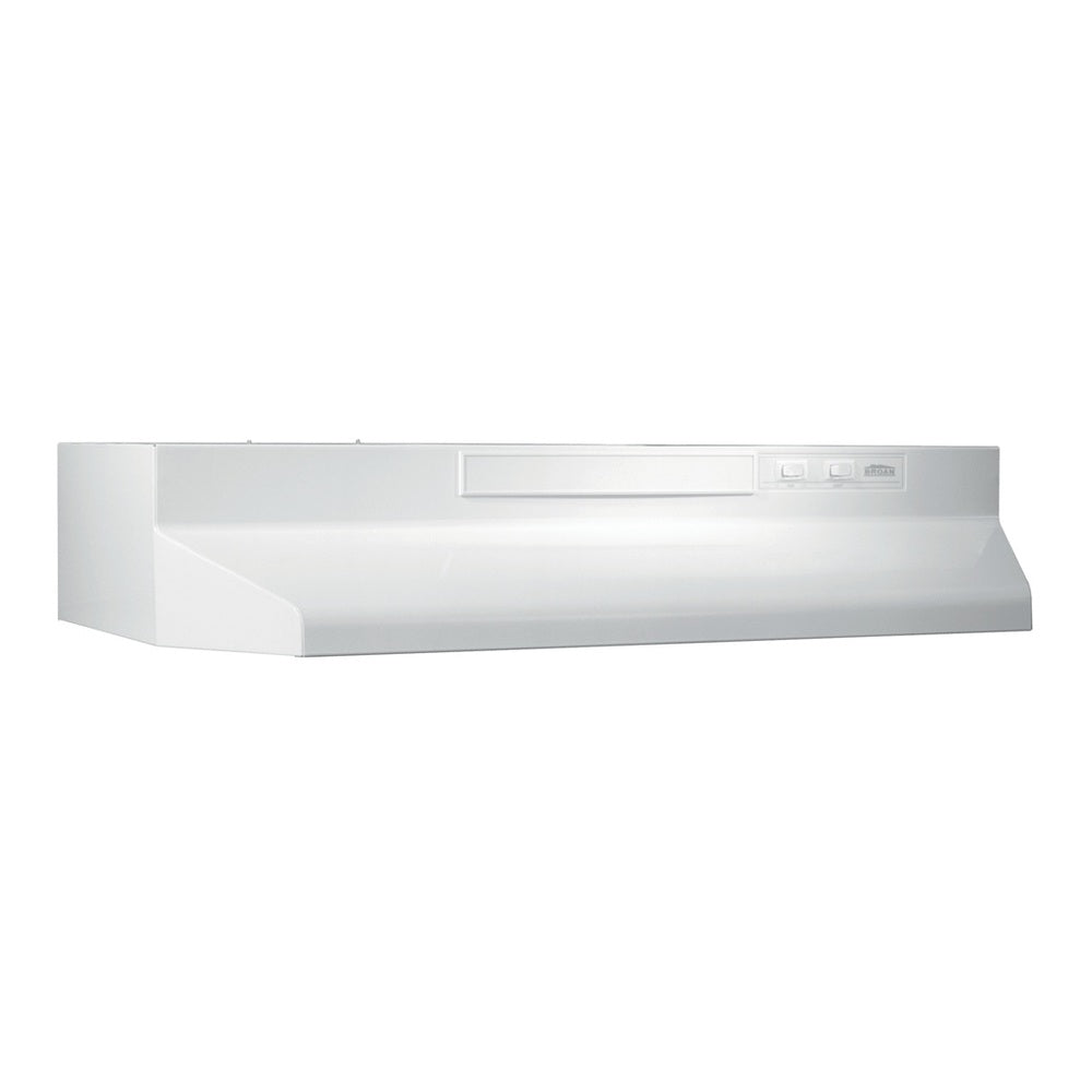 Broan Broan® 24-Inch Convertible Under-Cabinet Range Hood, 230 Max Blower CFM, White-o
