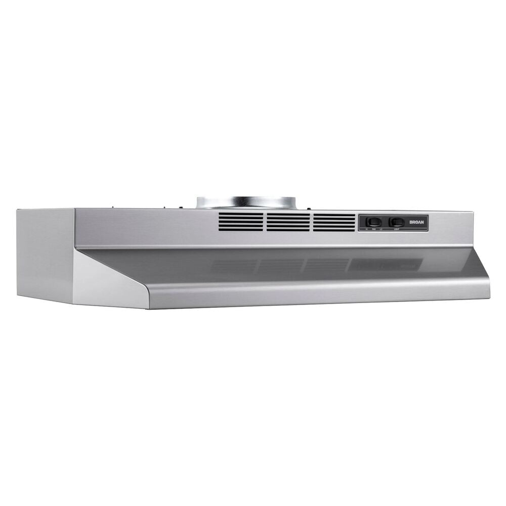 Broan Broan® 24-Inch Convertible Under-Cabinet Range Hood, 230 Max Blower CFM, Stainle