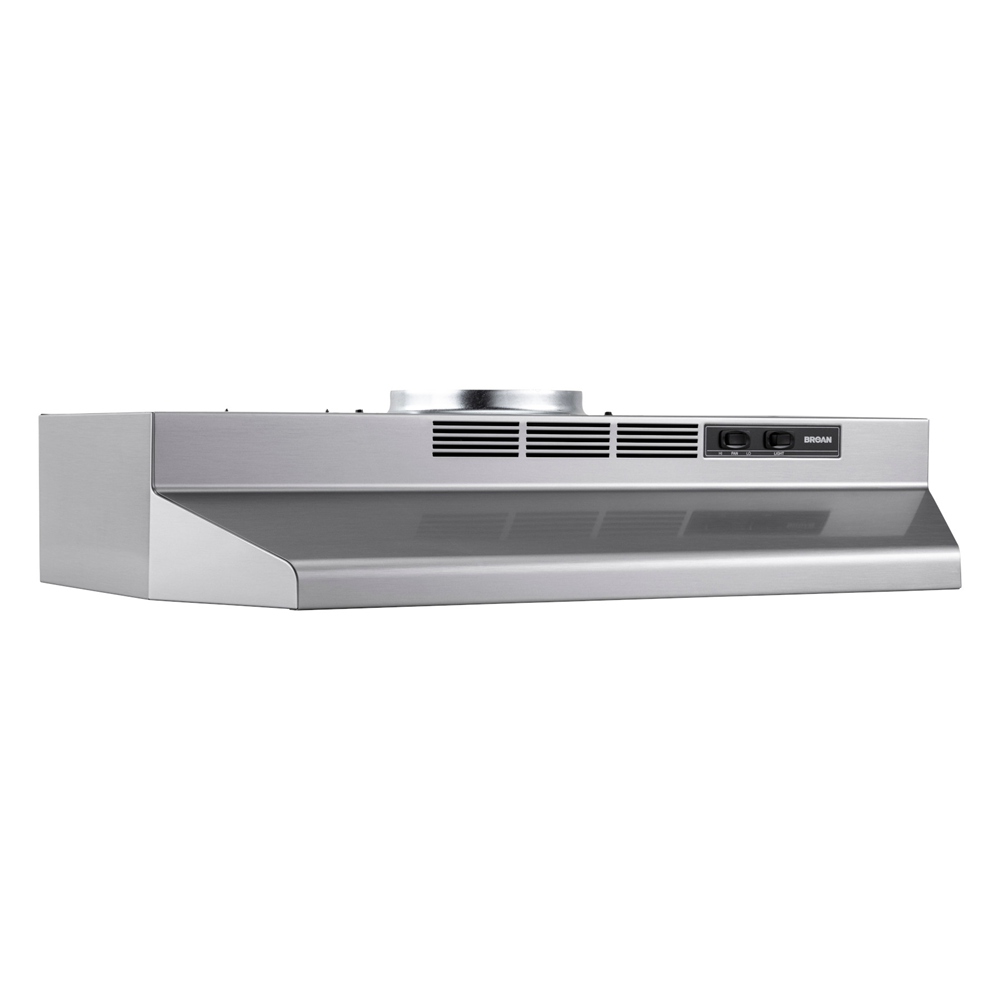 Broan Broan® 30-Inch Convertible Under-Cabinet Range Hood, Stainless Finish with Print