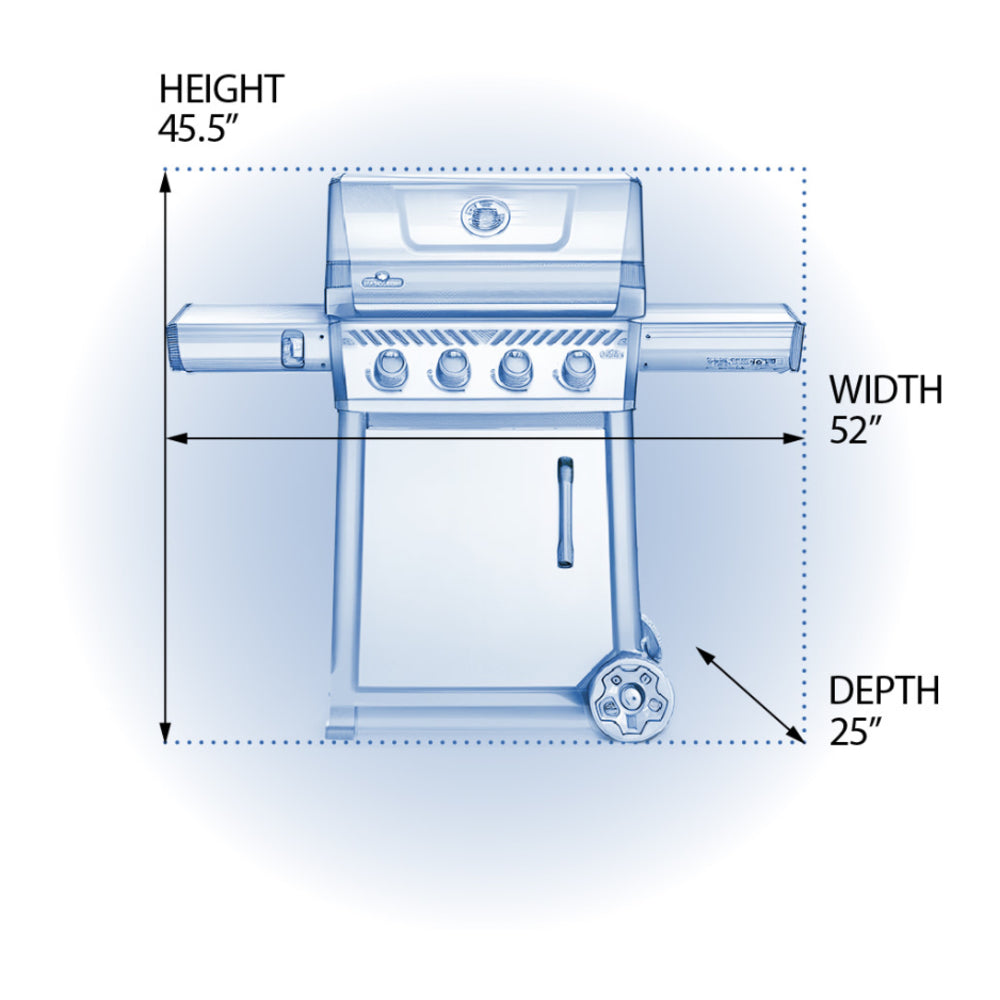 Napoleon Freestyle" 425 4-Burner, Gas Grill , Propane, Graphite Grey