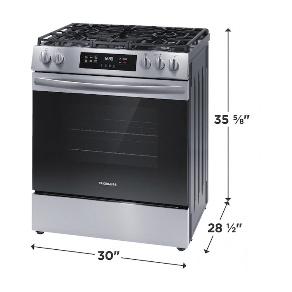 Frigidaire 30" Front Control Gas Range with Quick Boil