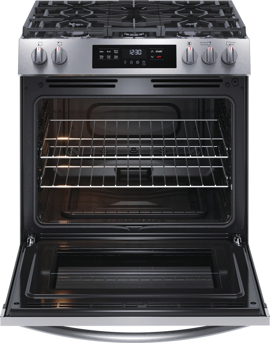 Frigidaire 30" Front Control Gas Range with Quick Boil
