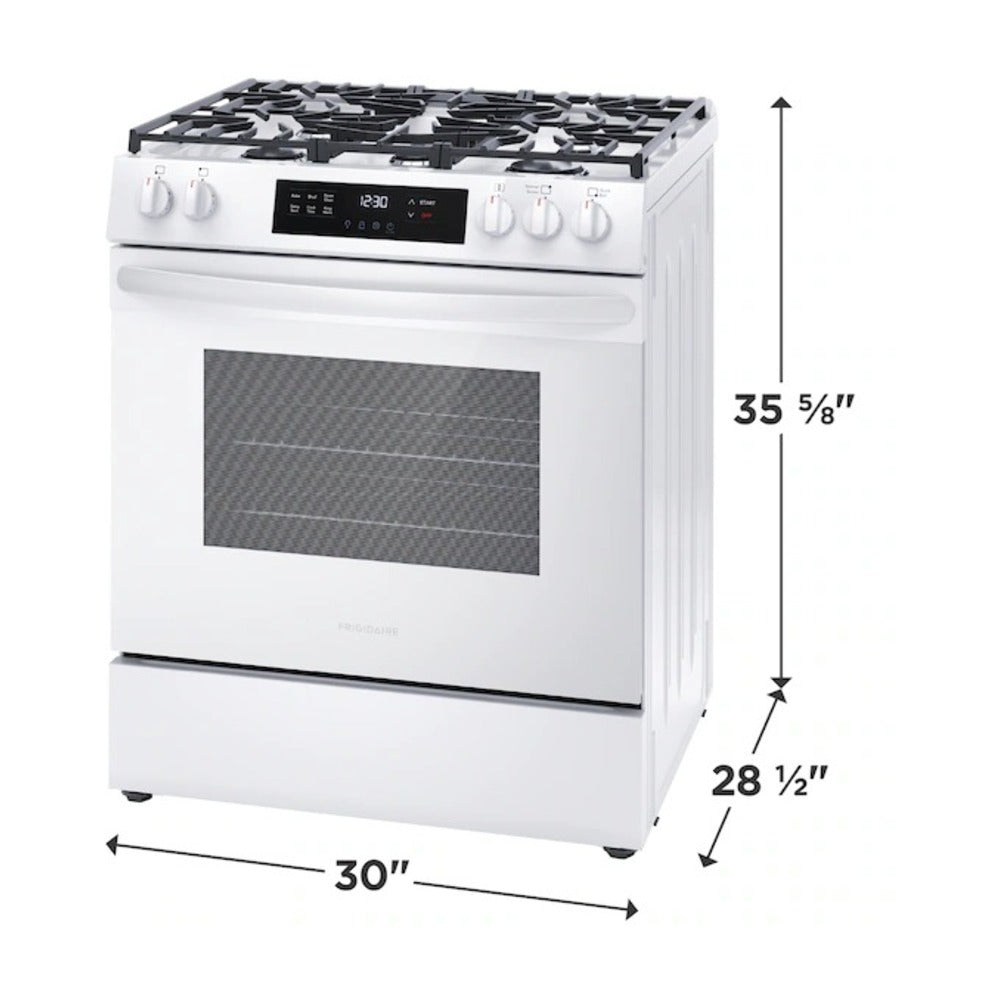 Frigidaire 30" Front Control Gas Range with Quick Boil