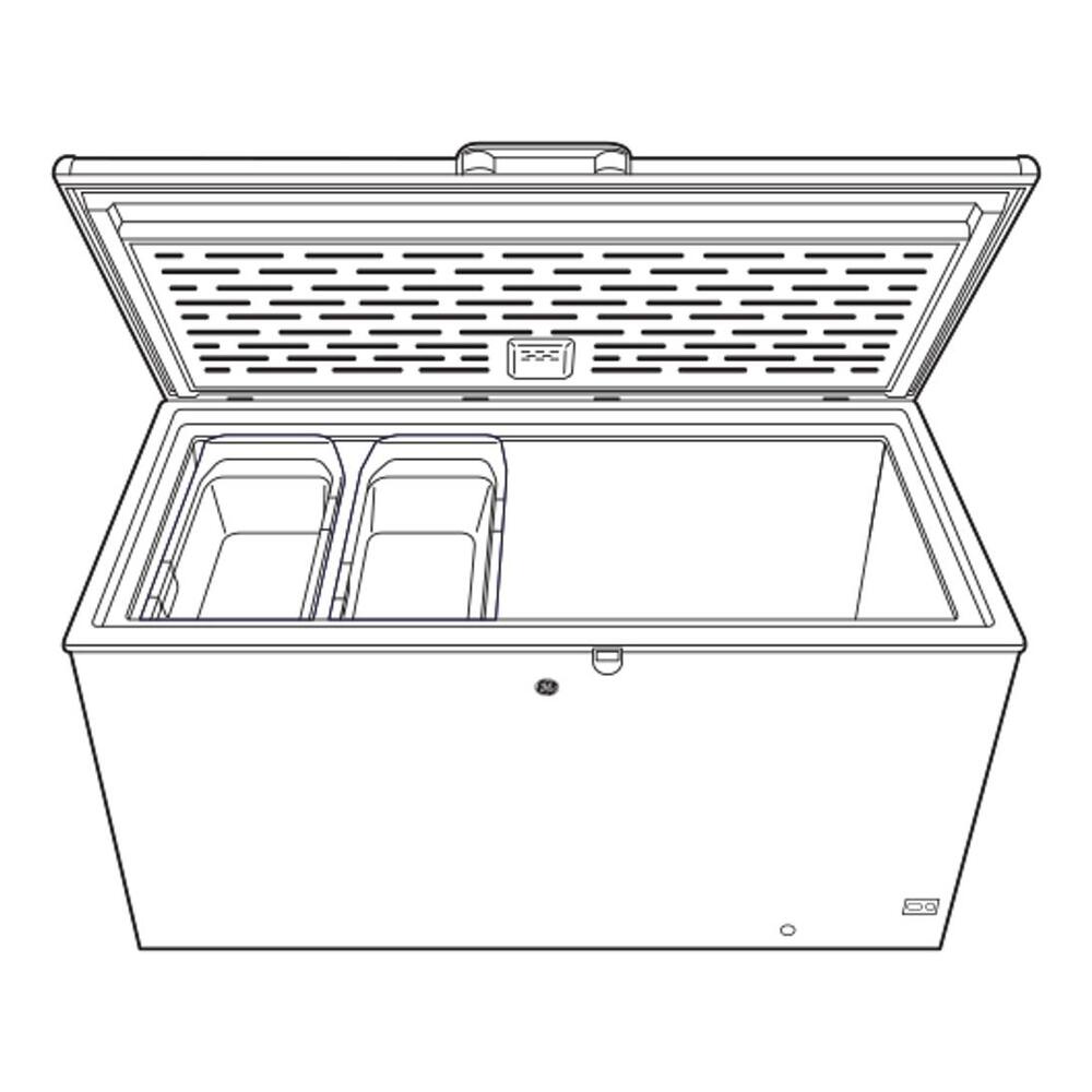 GE GE® 15.7 Cu. Ft. Manual Defrost Chest Freezer