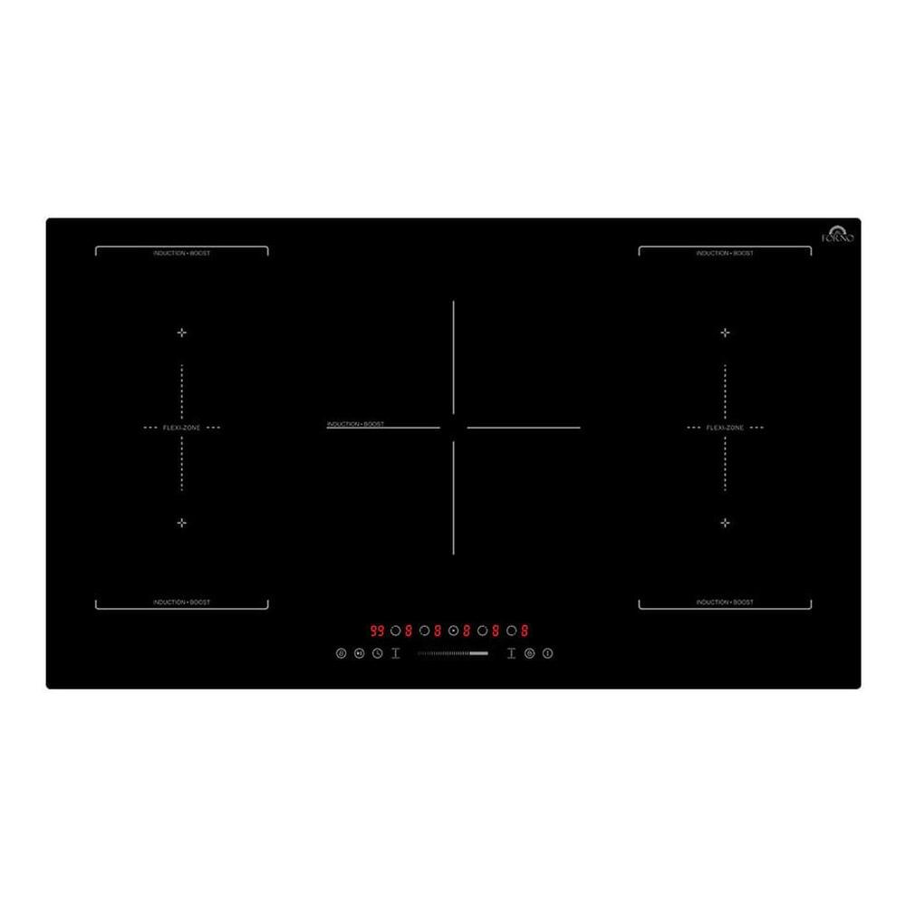 Forno 36IN INDUCT COOKTOP 5 ZONES 2 FLEXZONE 10200W TOUCH CONTROL 9 PWR LEVEL BOOST TI