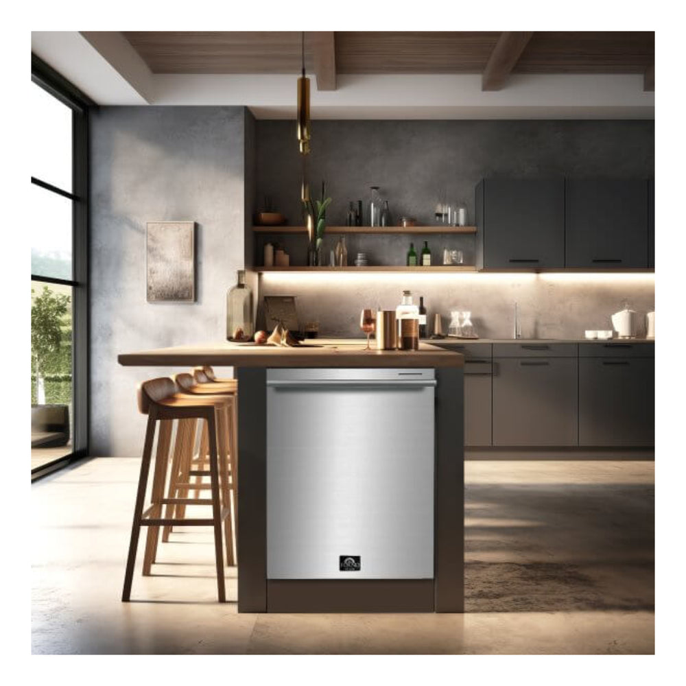 Forno 24 IN BUILTIN TALL TUB TOP CONTROL DISHWASHER 49 DBA