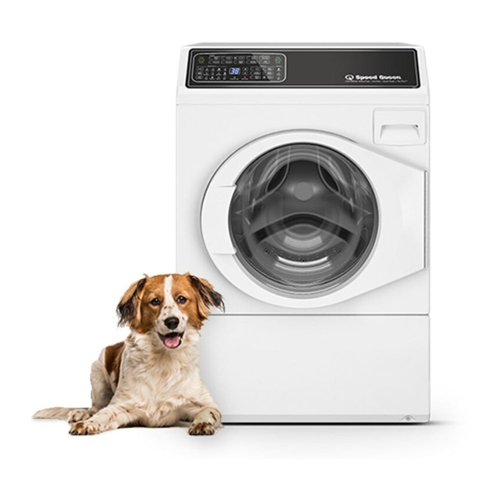 Speed Queen FF7 White Right-Hinged Front Load Washer with Pet Plus™  Sanitize  Fast Cycle Ti