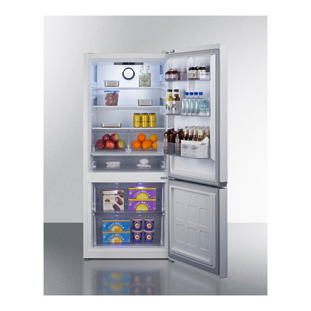 Summit 30" Wide Bottom-mount Refrigerator-freezer, Counter Depth