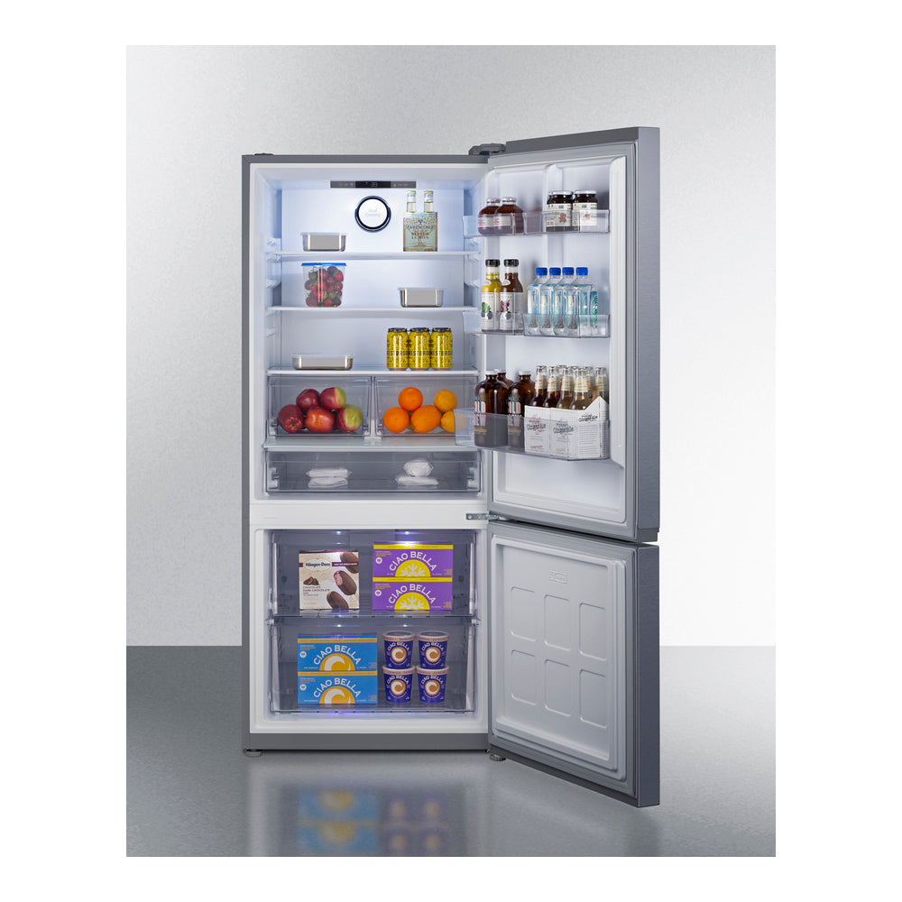 Summit 30" Wide Bottom-mount Refrigerator-freezer, Counter Depth