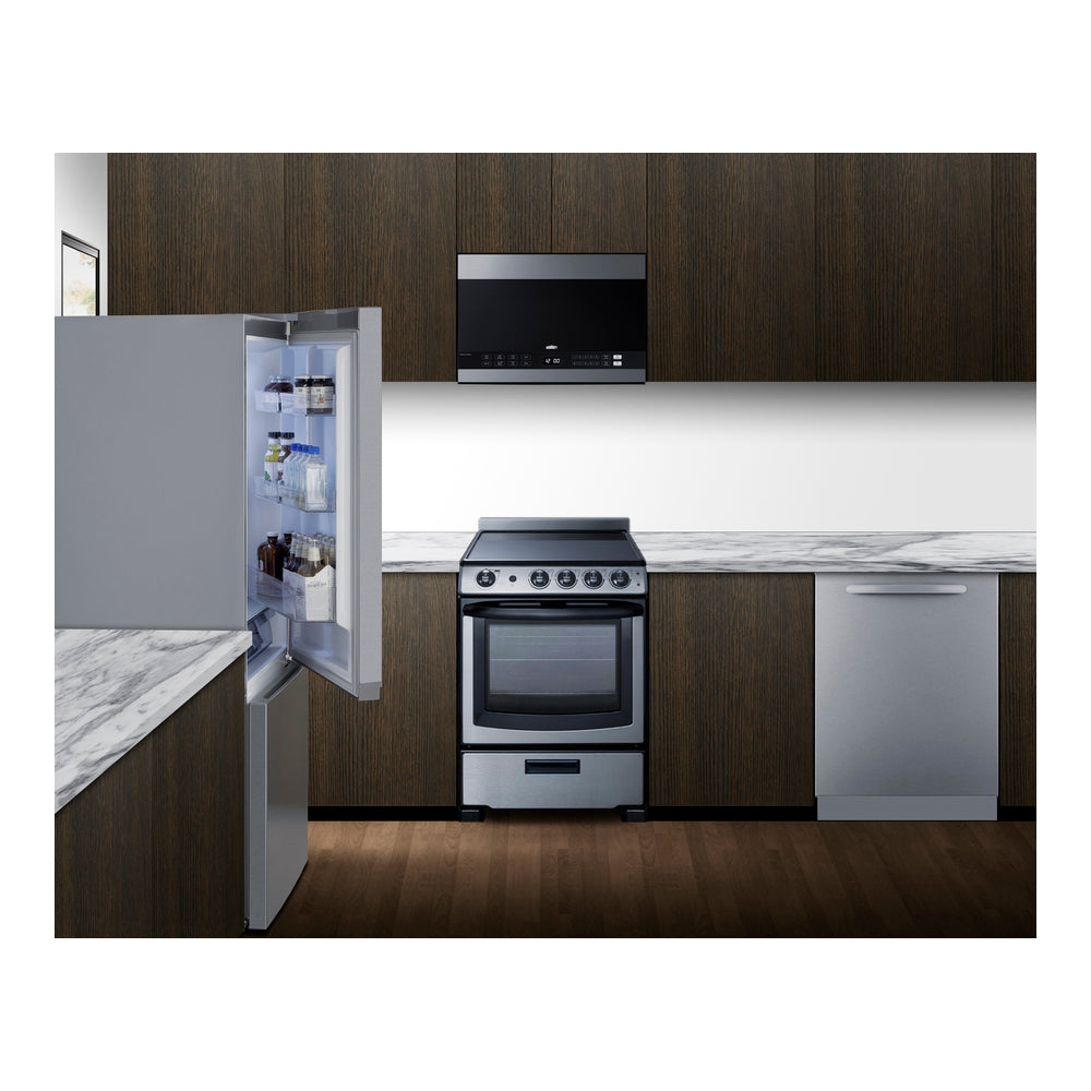 Summit 30" Wide Bottom Freezer Refrigerator With Icemaker, Counter Depth