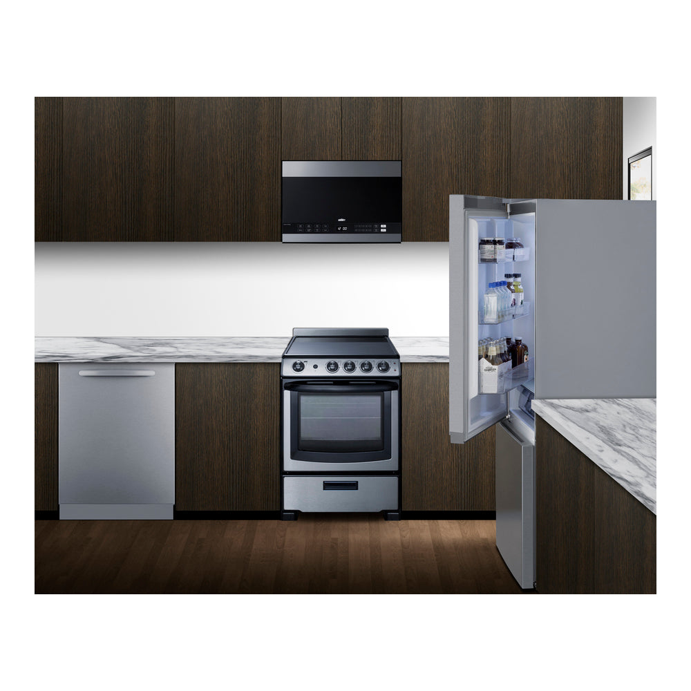 Summit 30" Wide Bottom Freezer Refrigerator With Icemaker, Counter Depth