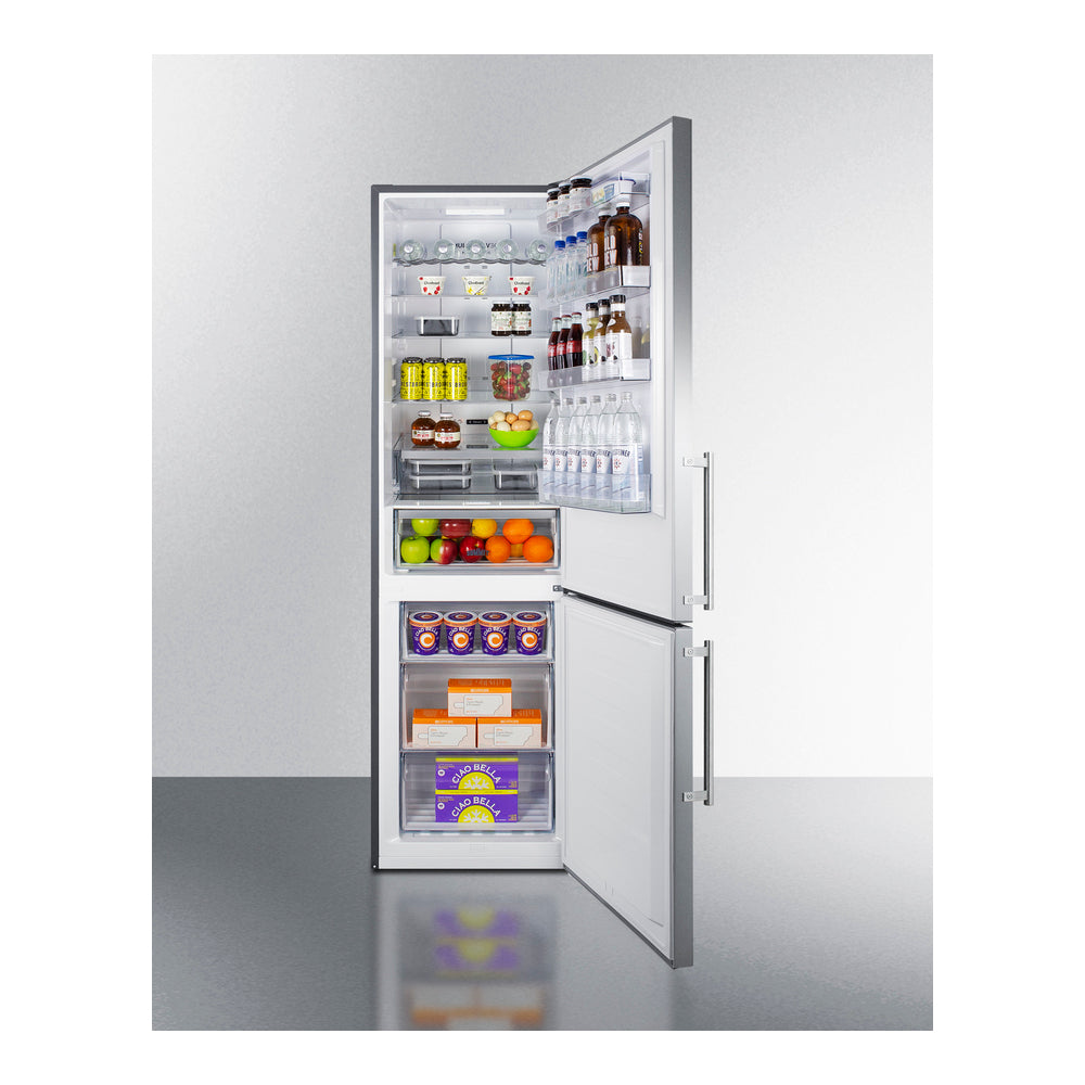 Summit 24" Wide Bottom Freezer Refrigerator