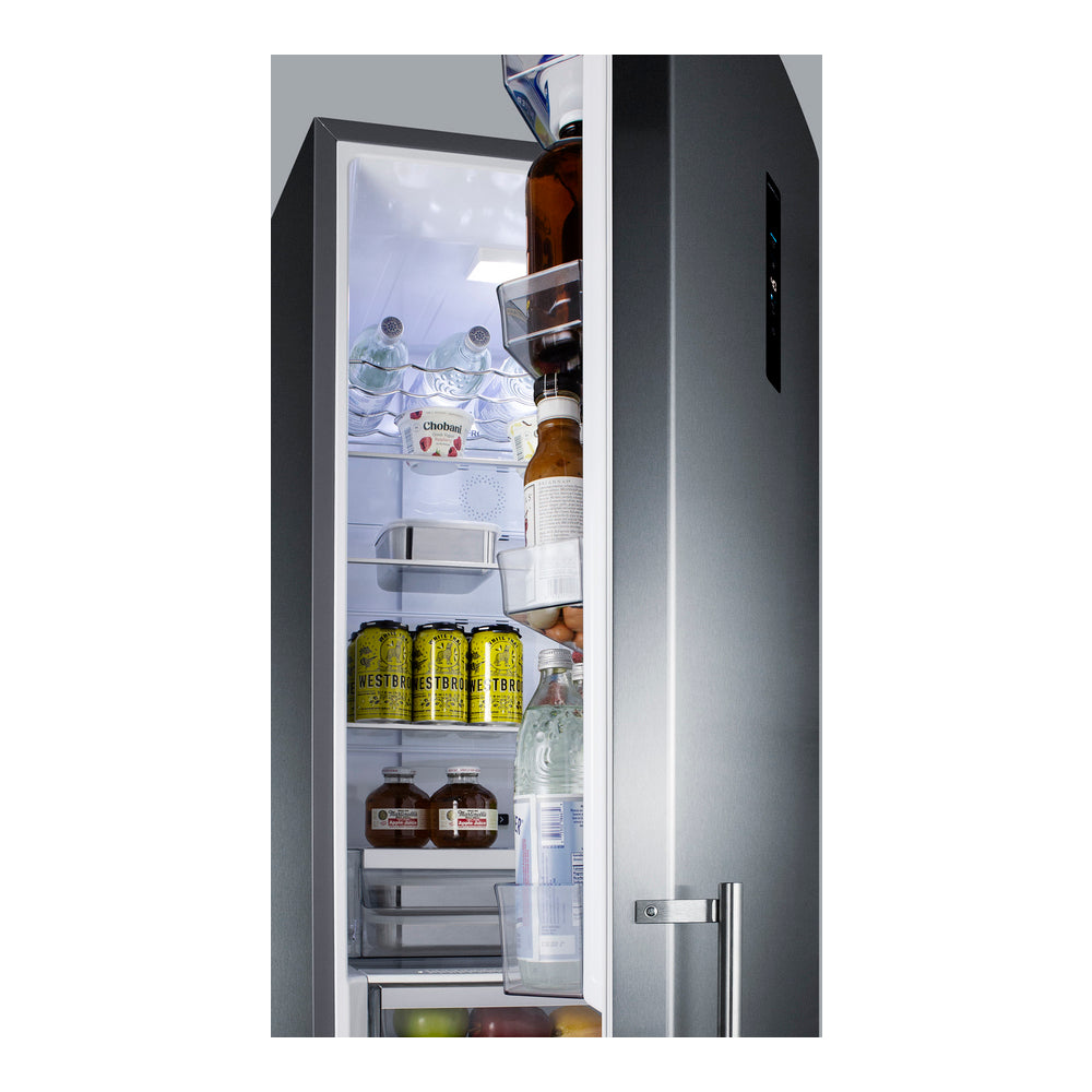 Summit 24" Wide Bottom Freezer Refrigerator
