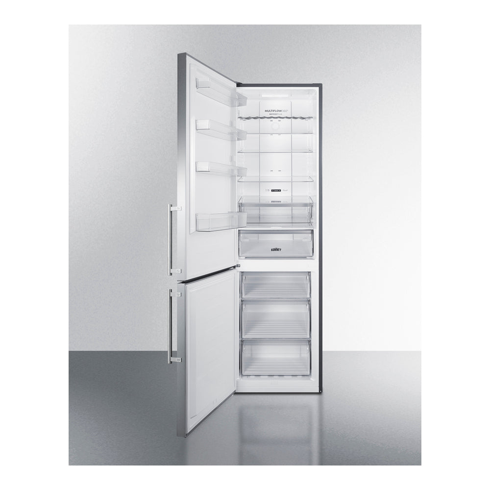 Summit 24" Wide Bottom Freezer Refrigerator