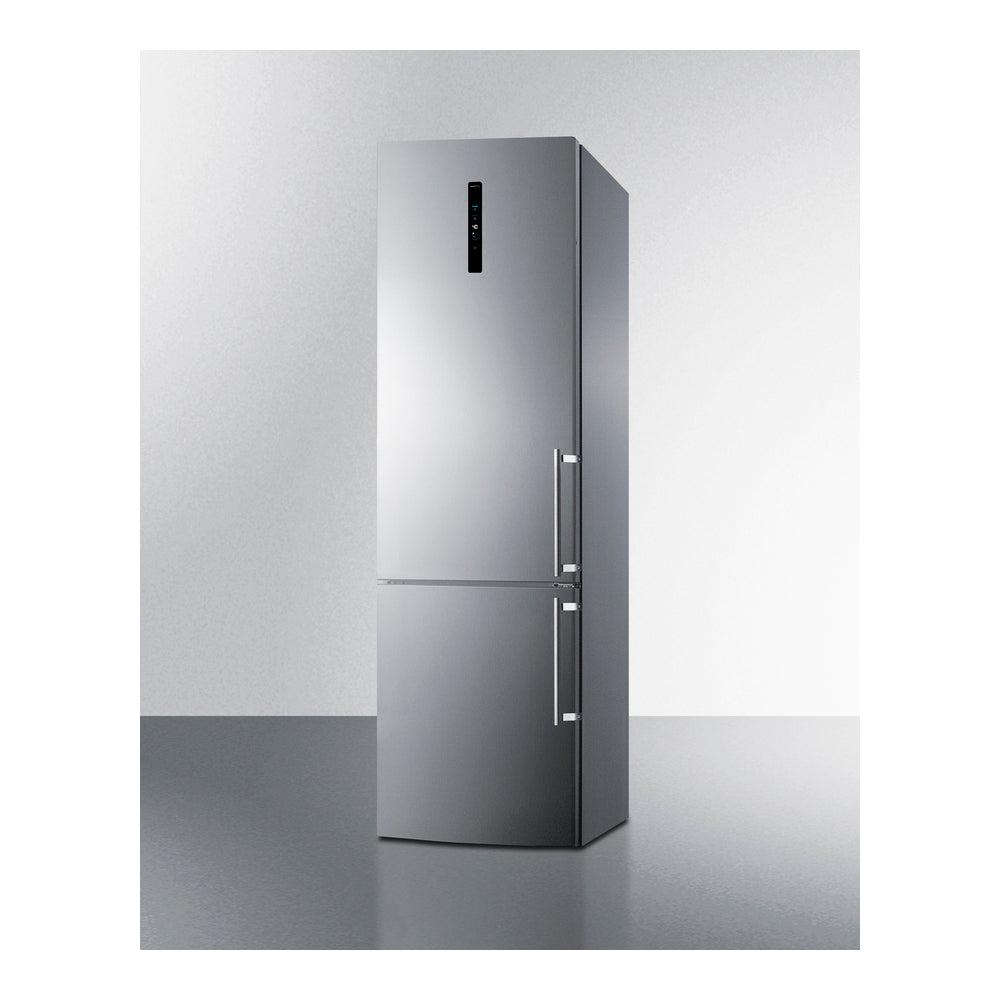 Summit 24" Wide Bottom Freezer Refrigerator