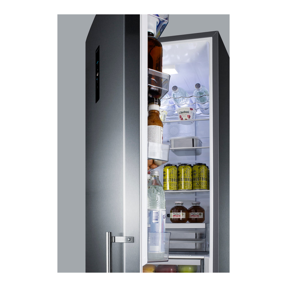 Summit 24" Wide Bottom Freezer Refrigerator