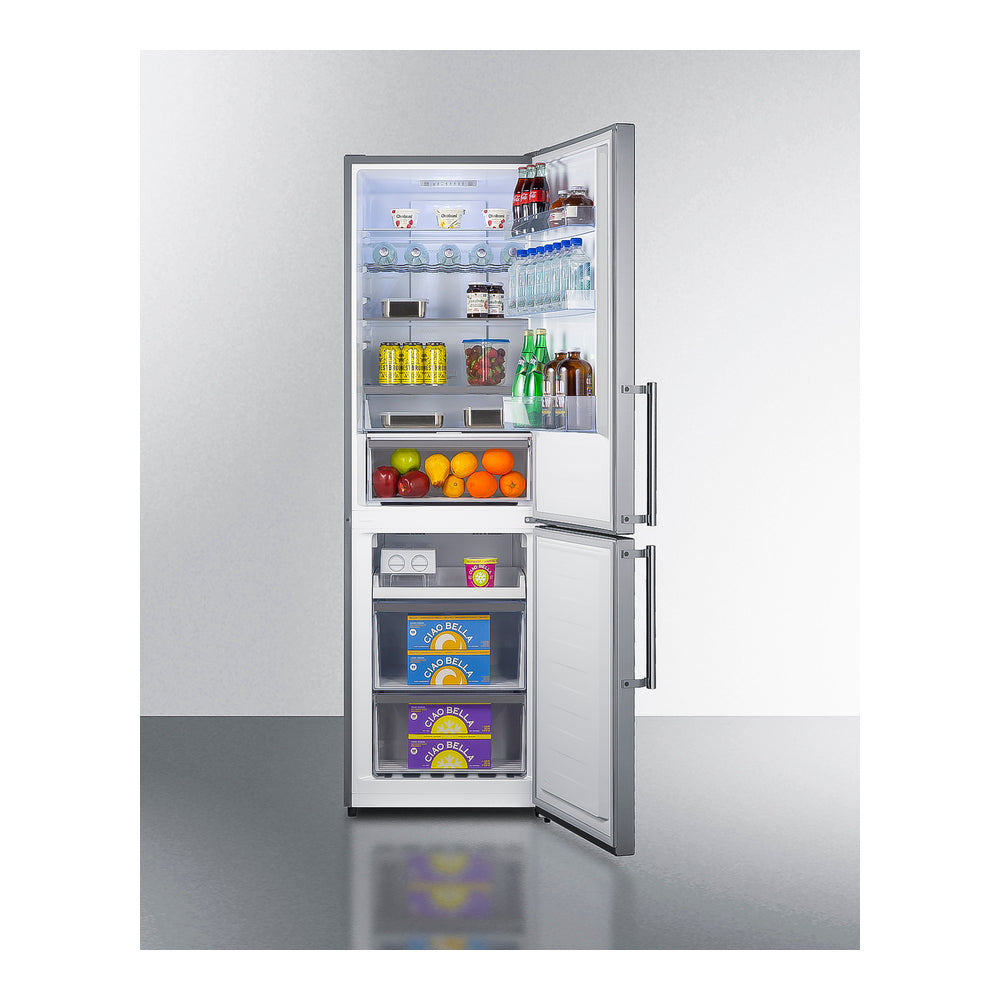 Summit 24" Wide Bottom Freezer Refrigerator