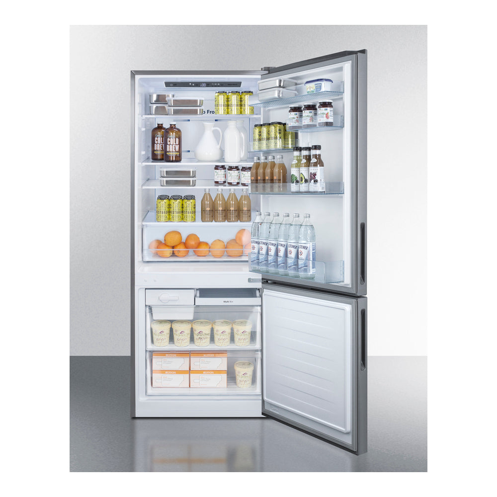 Summit 28" Wide Bottom Freezer Refrigerator