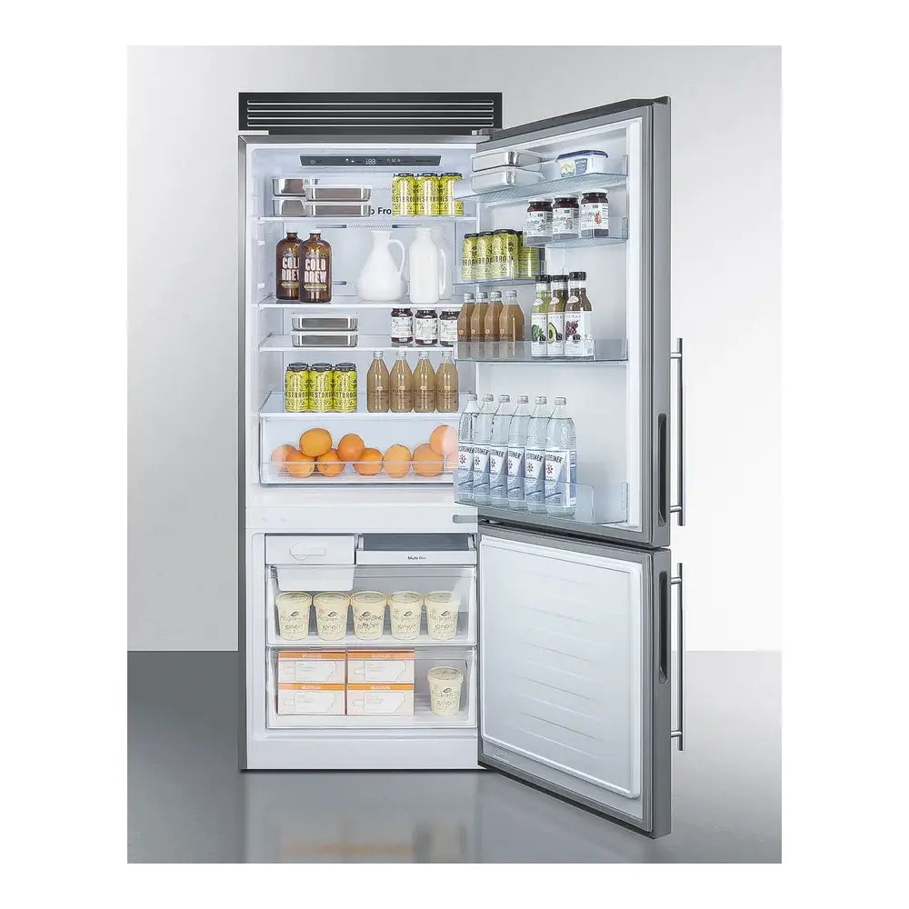 Summit 28" Wide Bottom Freezer Refrigerator