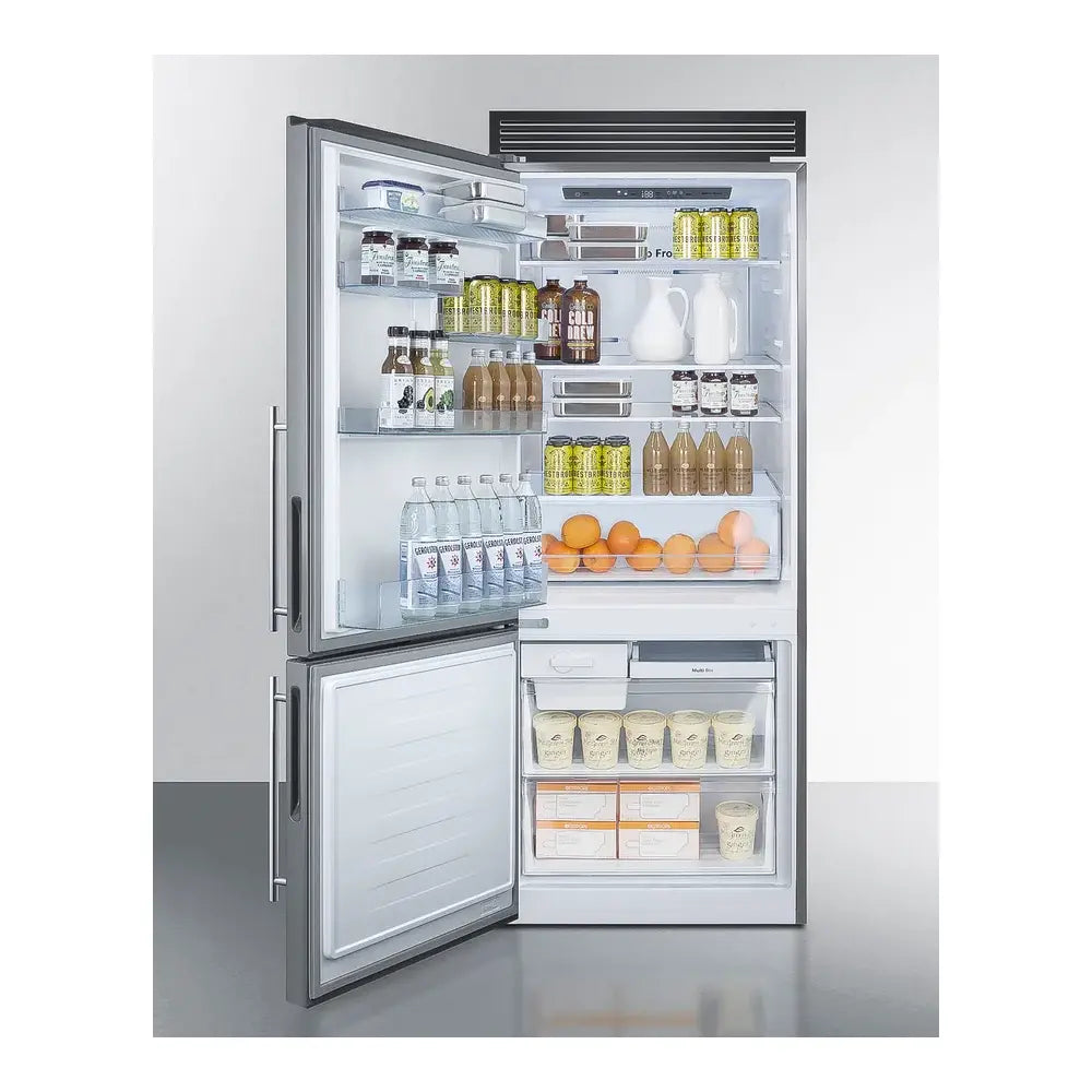 Summit 28" Wide Bottom Freezer Refrigerator