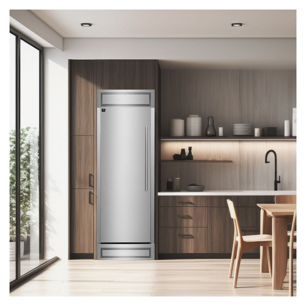 Forno 26.7 IN CONVERTIBLE UPRIGHT REFRIGERATORFREEZER 13.6 CU. FT. LEFT SWING