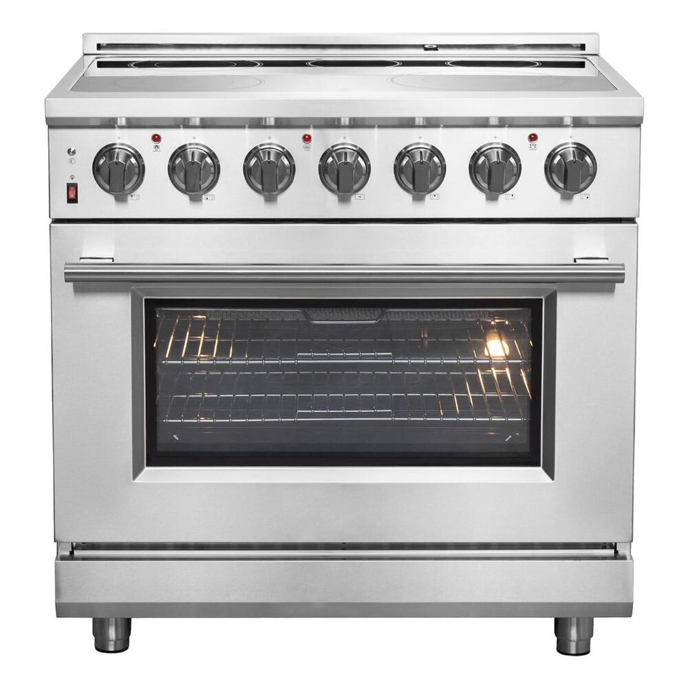 Forno 36 IN ELECTRIC RANGE 5 ELEMENTS 9500W 5.36 CU. FT. TRUE CONVECTION TELESCOPIC RA
