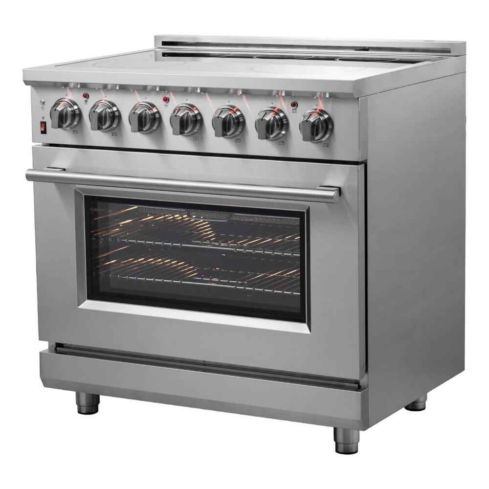 Forno 36 IN ELECTRIC RANGE 5 ELEMENTS 9500W 5.36 CU. FT. TRUE CONVECTION TELESCOPIC RA