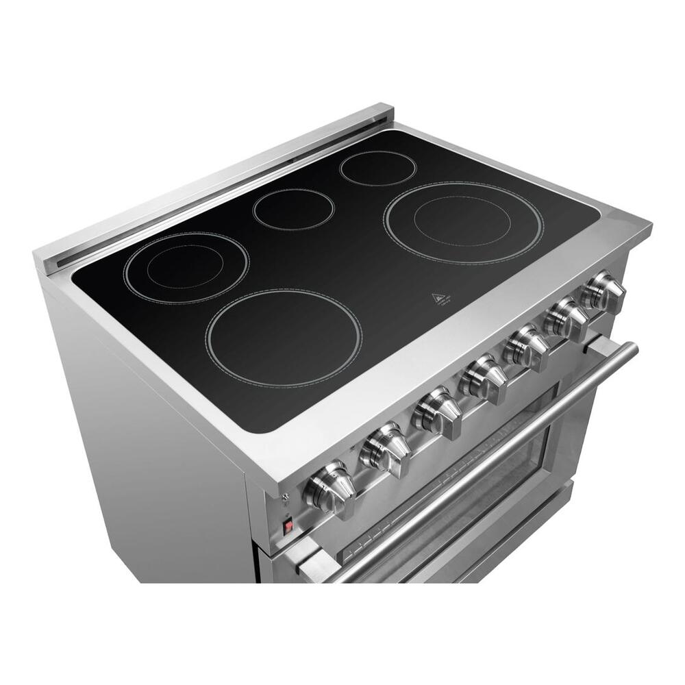 Forno 36 IN ELECTRIC RANGE 5 ELEMENTS 9500W 5.36 CU. FT. TRUE CONVECTION TELESCOPIC RA